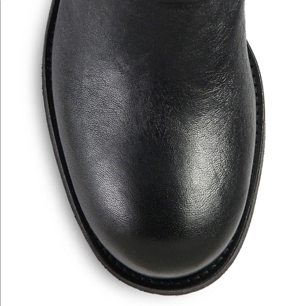 Jimmy Choo Youth Black Leather Biker Boots 38.5 - Picture 6 of 16